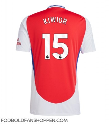 Arsenal Jakub Kiwior #15 Hjemmebanetrøje 2024-25 Kortærmet